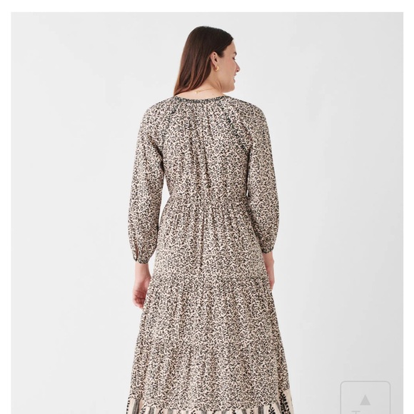 Faherty Phoebe long-sleeved maxi Dress in Wildwood vines print, size L, NWT. - Picture 2 of 10